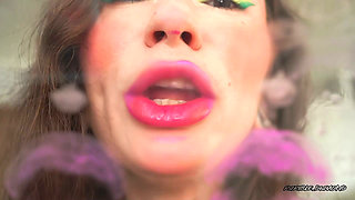 Bankrupt by Kisses Greedy Purple Wet Kiss Custom