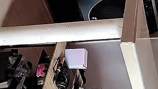 He Records Her and Watches Her Have Sex in the Kitchen with the Stepmother