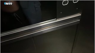 I Fuck My Neighbor Stucked In The Elevator And Ends With Her Face Full Of Cum Argentina