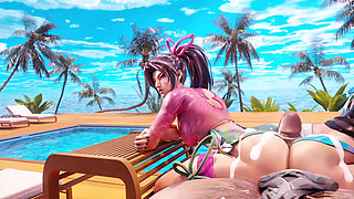 Rough Vacation Creampie: Stinky Pussy & Ass Destroyed by Huge Black Monster Cock