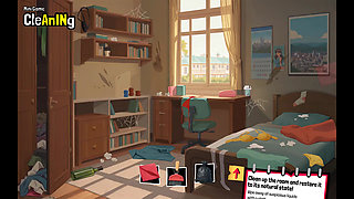 Femboy Futa House Futanari Hentai Game Ep.2 Fucked by a Roomate Succubus Trap!