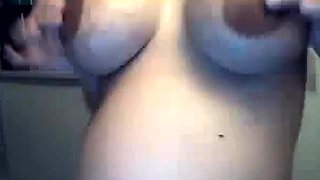 Blonde Pregnant Babe with Big Boobs