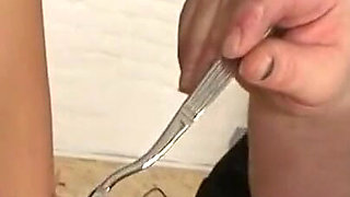 Humiliating dominating wax-play