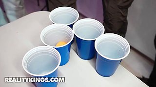 Reality kings - college beauties Selina Bentz and nikki nicole turn a dorm party into a naughty gangbang