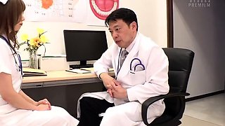 Asian Nurse In Uniform Fucking And Anal In Stockings