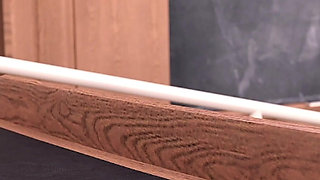 Office Tease: Jade Sucks Dan’s Cock, Gives Footjob & Offers Her Soft Boobs to Rub