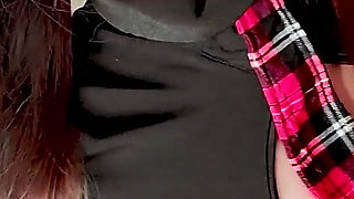 Nico Love in Schoolgirl Uniform Getting Cum All Over Her Face