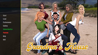 Grandma's house, we watched porn together, she really touched my dick