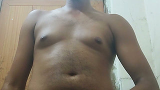 Indian bengali boy cum show with dirty talk with smoking