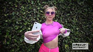 Cute blonde teen Tiffany Watson gets all holes fucked hard by Hookup Hotshot