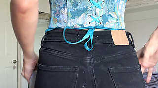 Sfw Corset Jeans Sexy Business Outfit