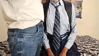 Desi Village School Girl Hardcore Sex Video – Indian Teen Student Cum in Mouth