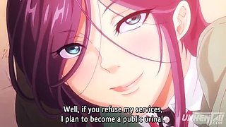 Hentai College Orgy: Public Bathroom Fuck Holes with Big Tits & Creampie