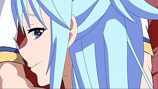 Hot teen babe getting creampied in a tavern Konosuba Aqua x Kazuma