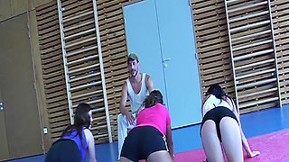 French Babe Ass Fucked by Her Trainer in Gym