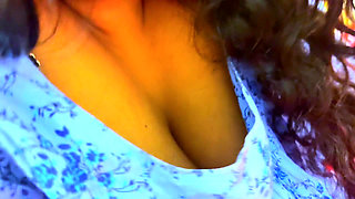 Arab Muslim Hot Maid Pillow Humping on Hotel Bed Then a Stranger Guy See Her Big Ass & Start Handjob