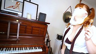 Pregnant Redhead Webcam Masturbation