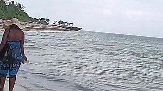 Extreme Flashing at the Beach. Made My Uber Driver Play with My Clit Till I Squirt