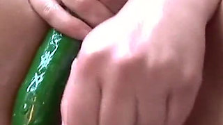 Huge Tits and Big Nipples Babe Masturbate in Kitchen with Two Dildos and Oiled Body