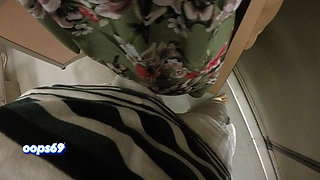 Hot MILF Stranger Grabs & Rubs My Hard Dick Through Shorts on Crowded Train