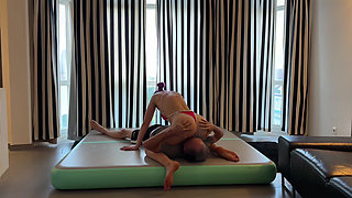 Mixed Wrestling Face Sitting