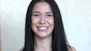 Hamyna Heaven A Brunette Beauty Auditions Hardcore For