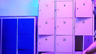 Skinny German Nymphomaniac Glasses Girl Vivi Vallentine Seduce Stranger to Fuck at Fitness Gym