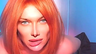 Cursed Tape Ghost: Redhead MILF Crawls From Under the Bed & Rides Him Hard