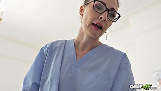 GILF NURSE GOT A CREAMPIE! Gilf AF