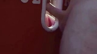 Glory hole blowjob busty amateur blonde fucking in stall