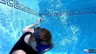 Underwater Wetsuit & Mask Fetish Filling, Bubbles & Breath Control