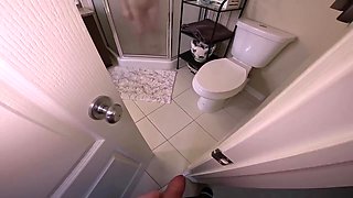 Surprise Shower Sex! Amazing Pawg Ass Job! Huge Cumshots & Backshots!