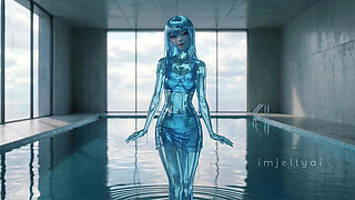 Aqua Jelly Drips Faster - ASMR Pool Fantasy