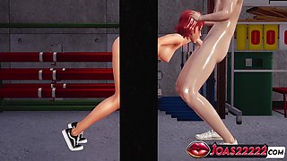 Car Toon In 3d Hentai Yoko, The Sexy Trainer - Titjob In Bra And Dick Frenulum Licking Service, Glory Hole Mouth Fuck