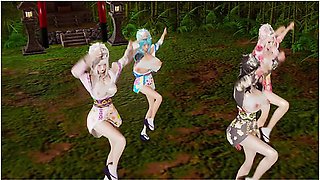 Car Toon - Girls Dancer極楽浄土 - Reika/ryoko/mona/susu