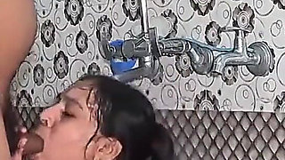 Cum Swallowing Fuck in Bathroom Hardcore Sex