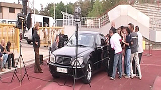 Blonde Babe Eating Pussy While Pounded Doggy Style