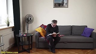 Skinny Teen Vika Lita Rough Fucked by Old Man Tutor