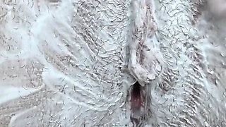 Watch Me Shave My Hairy Pussy Close-up!