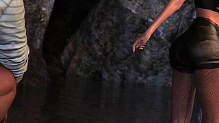 Dominos Beach 6: Jhon Night Surfing First Time & Zoe Cave Hookup