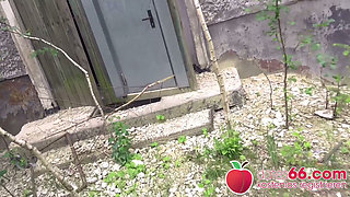 Public Sex Extreme: Blonde Skinny Teen In Abandoned Place