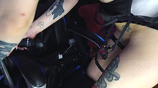 Sexynympho webcam model uses toy on clit to masturbate