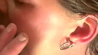 She Loves Sucking on Her Knees Dick Down Her Throat