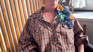 First Rough Anal with a Ugly Grandma