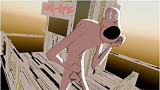 B On The Beach With Car Toon