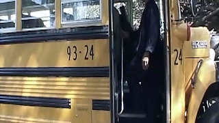 Mature Brunette MILF Gets Facial After Bus Fuck
