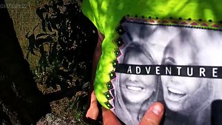 Hard Summer Spanking: Big Tits Slapped in Public