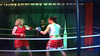 Blonde Mature Babe's Dripping Rosebud Gangbang in Wrestling Ring
