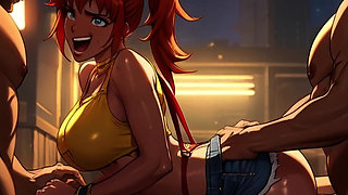 Redheaded Nerd Misty Gets BBC'd In A Mosh Pit