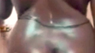 Desi Tamil Wife Renu Oiled Big Black Ass Massage by Landlord & Red Bikini Tease! Indianhotwifex